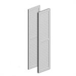 Louvered Shutters shown